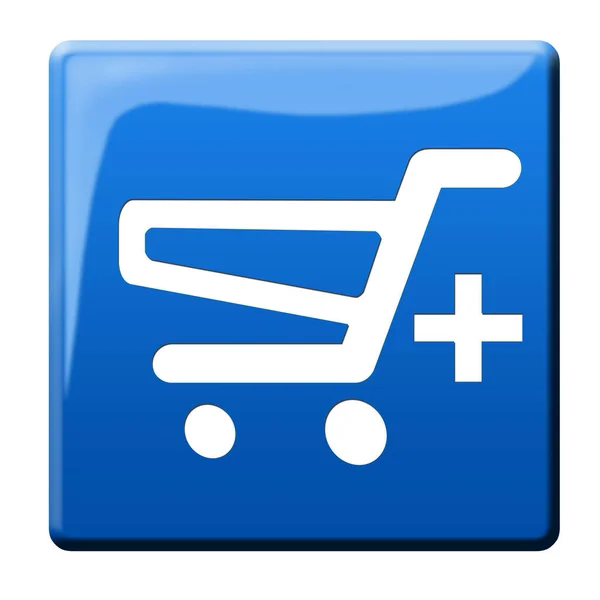 Cart Button Shopping Cart Button Illustration — Stock Photo, Image