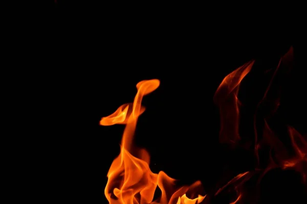 Огненный Фон Рамка Патера Черном Фоне — стоковое фото