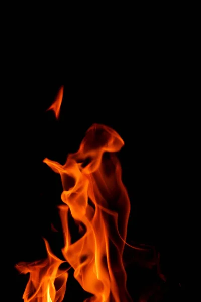 Tűz Láng Háttér Pater Keret Fekete Háttér — Stock Fotó
