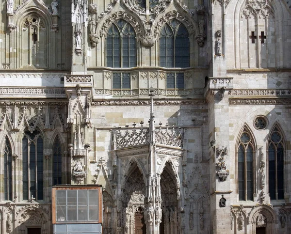 Detail Regensburg Cathedral Regensburg City Bavaria Germany — Stock Photo, Image