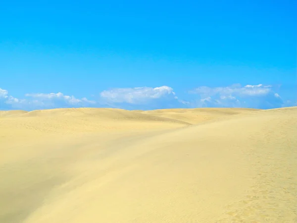 Песчаные Дюны Рядом Maspalomas Gran Canaria — стоковое фото