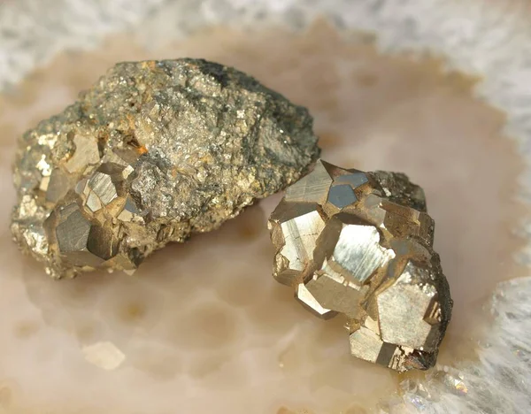 Pyrite Mineral Kaya Jeoloji — Stok fotoğraf