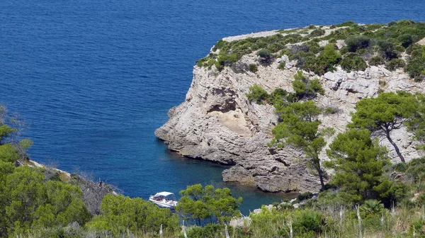 Vista Panoramica Dei Dettagli Barca Vela — Foto Stock