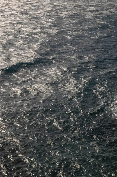 Blauw Water Textuur Patroon Middag Atlantische Oceaan — Stockfoto