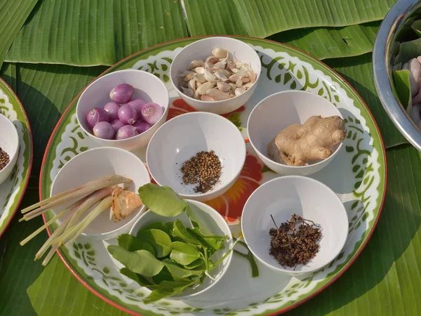 Preparación Tailandia Ingredientes Alimentos —  Fotos de Stock