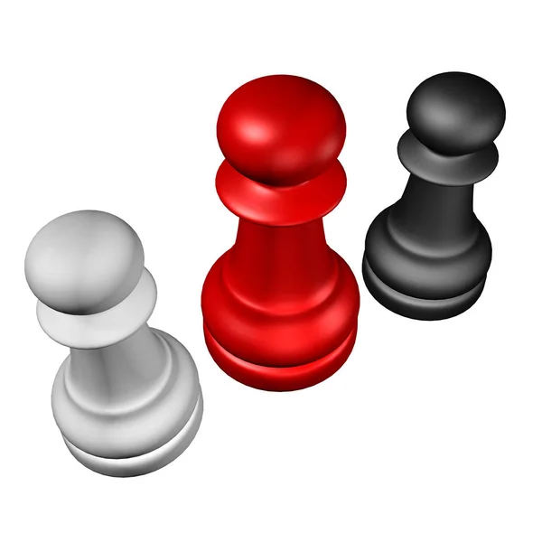 Figures Famous Game Chess — Stock Photo, Image