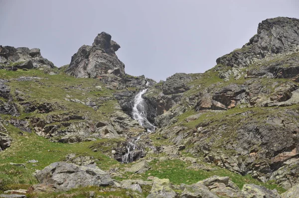 Wasserfall Bei Murmeltier Leifaus Tirol — Stockfoto