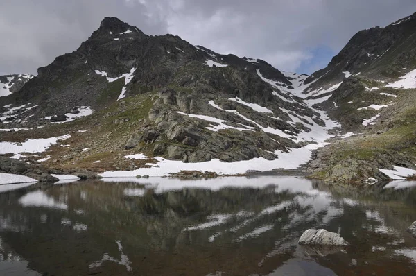 Furglersee Met Furgler Oostenrijks — Stockfoto