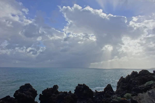 Colred Sunrise Nubes Sobre Océano Atlántico Tenerife Islas Canarias —  Fotos de Stock