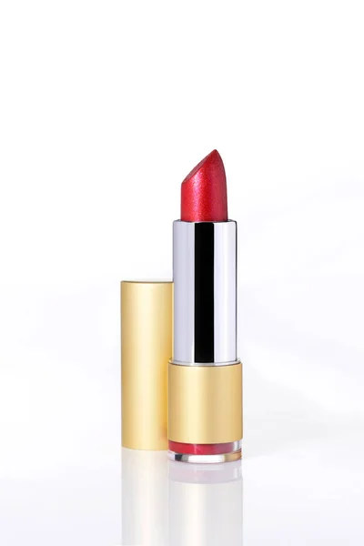 Red Lipstick White Lipsticks Light Background — Stock Photo, Image