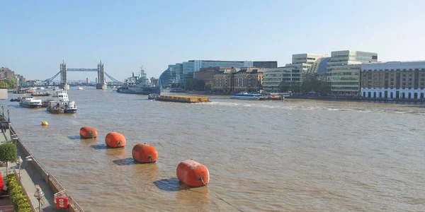 Vista Panorámica Del Río Támesis Londres Reino Unido —  Fotos de Stock
