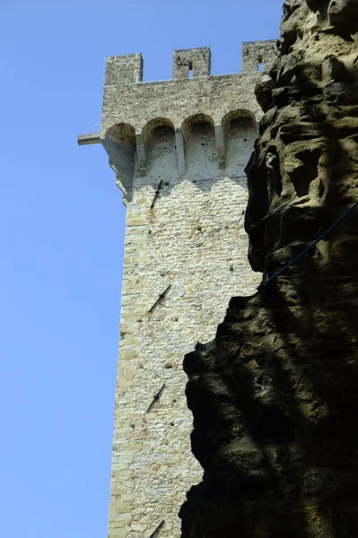 Castelnuovo Uma Bela Aldeia Medieval Spezia — Fotografia de Stock