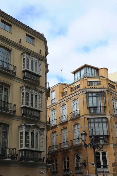 Stadtansichten Malaga Spanien Fassade — Stockfoto