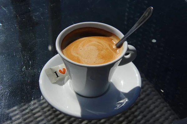 Kopje Koffie Tafel — Stockfoto
