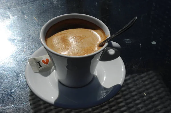 Latte Macchiato Bebida Café — Fotografia de Stock