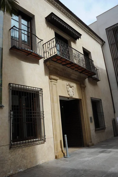 Sejarah Perkotaan Malaga Spain Facade — Stok Foto