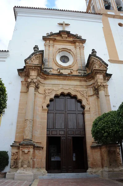 Malerischer Blick Auf Die Fassaden Der Stadt Marbella Spanien — Stockfoto