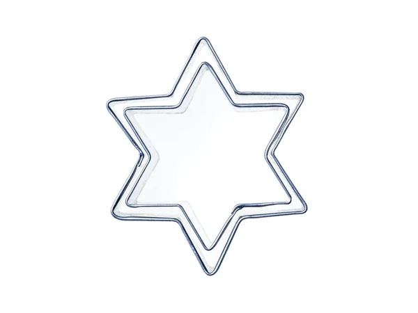 Två Stjärnor Gjorda Metall Som Bakkoppar — Stockfoto