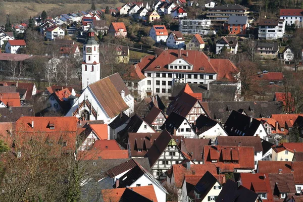 Blaubeuren是德国巴登 符腾堡乌尔姆附近Alb Donau区的一个城镇 — 图库照片