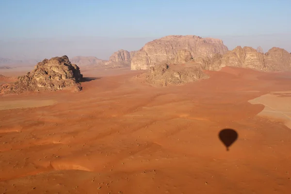 Wadi Rum Deserto Bela Paisagem Cima Jordânia — Fotografia de Stock