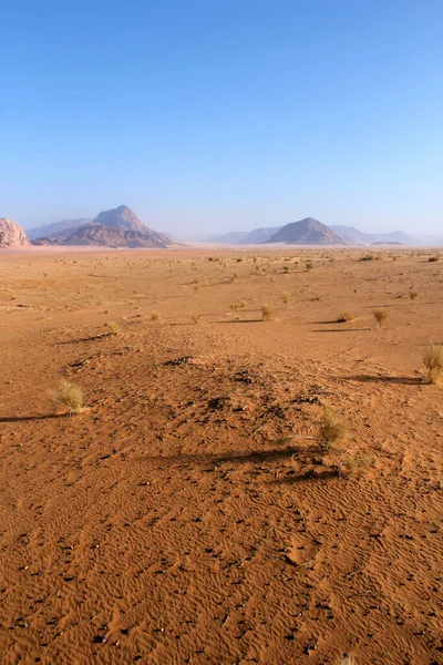 Wzór Piasku Piękny Krajobraz Pustyni Wadi Rum Jordanii — Zdjęcie stockowe