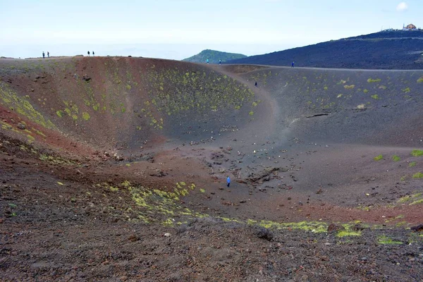 Italsky Italsky Sicílie Etna Oblast Sopečný Popel Skály Non Silvestri — Stock fotografie