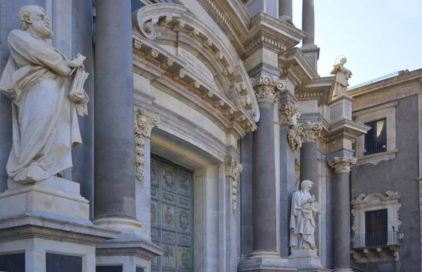 Italien Sizilien Catania Stadtzentrum Kathedrale Von Catania Sant Agata Kathedrale — Stockfoto