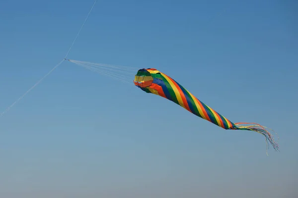 Kite Luften Med Många Färger — Stockfoto