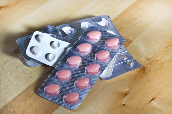 Tabletter Blister Som Medicinering Sjukvård — Stockfoto