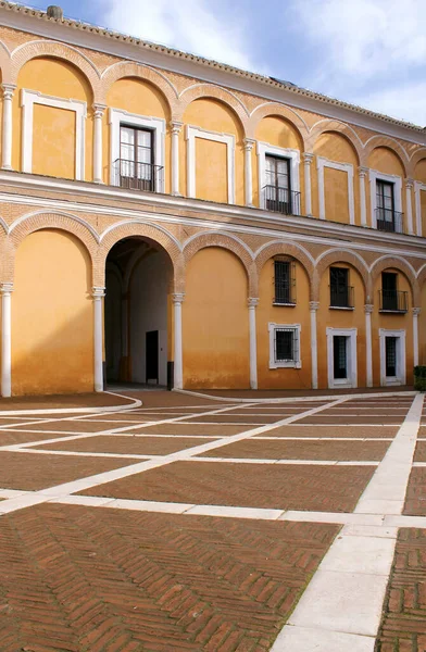 Binnenplaats Het Moorse Paleis Van Real Alcazar Sevilla Spanje — Stockfoto