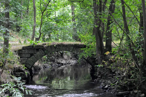 Старый Каменный Мост Через Ручей — стоковое фото