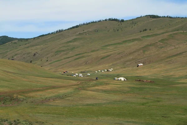 Paysage Steppique Mongolie — Photo