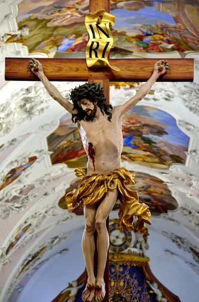 Σταυρό Στο Μοναστήρι Stams Tyrol — Φωτογραφία Αρχείου