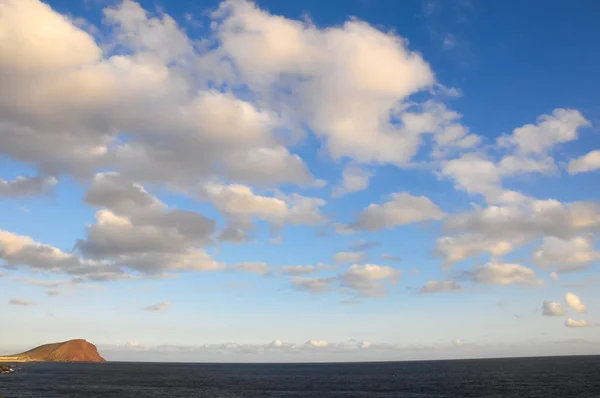 Tempo Cloudscape Céu Com Nuvens — Fotografia de Stock