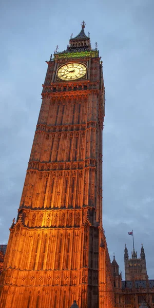 Big Ben Houses Parliament Westminster Palace London Gothic Architecture Night — Stock Photo, Image