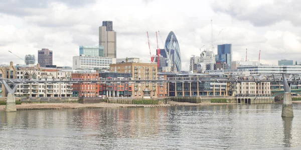 Vista Panorâmica Cidade Londres Partir Rio Tâmisa Reino Unido — Fotografia de Stock