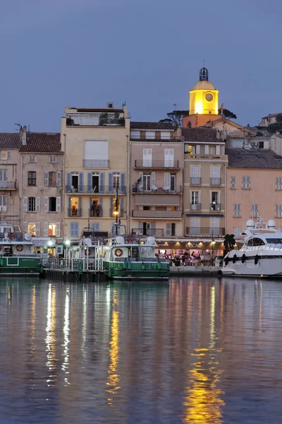 Saint Tropez Παλιά Πόλη Γιοτ Βράδυ Φως Cote Azur Provence — Φωτογραφία Αρχείου