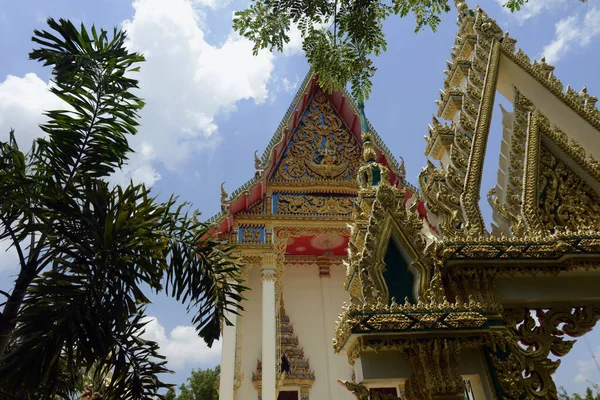 Templet Wat Pak Saeng Vid Sjön Feng Mekong Floden Provinsen — Stockfoto