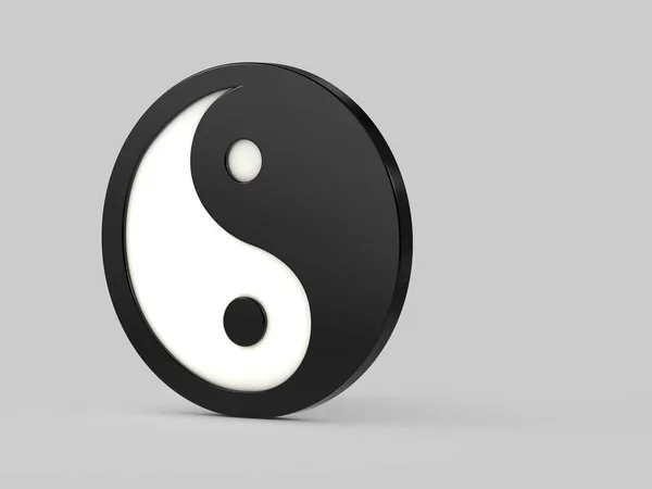 Design Icona Simbolo Yin Yang — Foto Stock