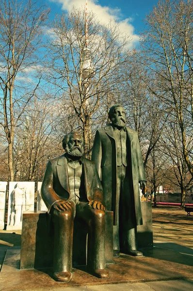 Marx Engels Denkmal Deutschland Berlim Marx Engels Monumento Alemanha Berlim — Fotografia de Stock