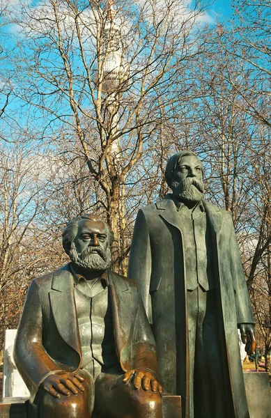 Marx Engels Denkmal Deutschland Berlin Marx Engels Monumentet Tyskland Berlin — Stockfoto