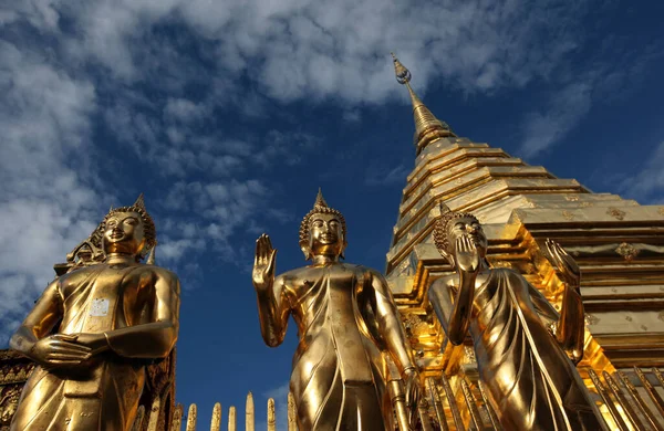 Der Chedi Der Tempel Anlage Des Wat Phra Doi Suthep — стокове фото