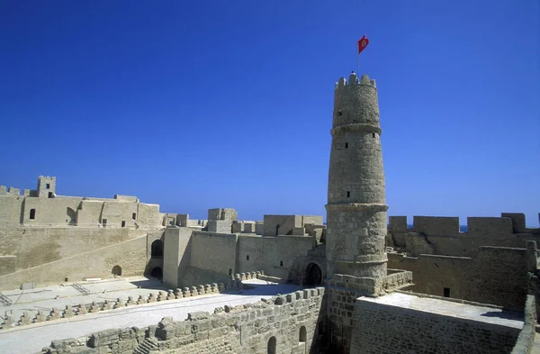 Monastère Ribat Dans Médina Historique Monastir Sur Méditerranée Tunisie Afrique — Photo