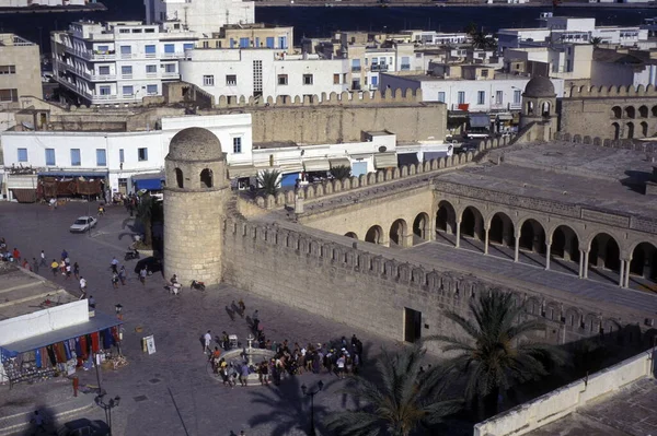 도시에 가지고 모스크 아프리카의 시아에 Sousse Medina — 스톡 사진