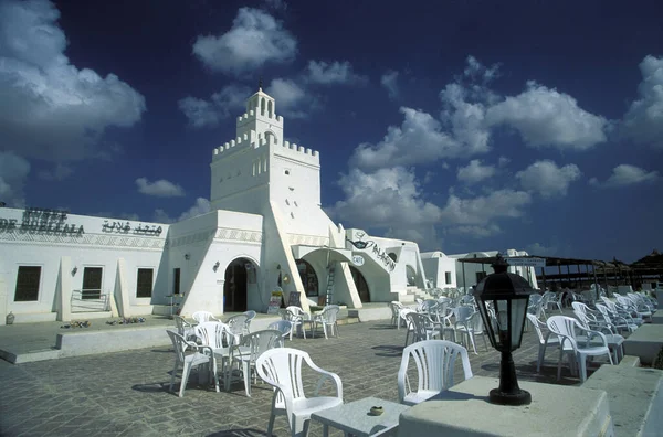 Традиционная Мечеть Острове Джерба Средиземном Море Юге Туниса Северной Африке — стоковое фото