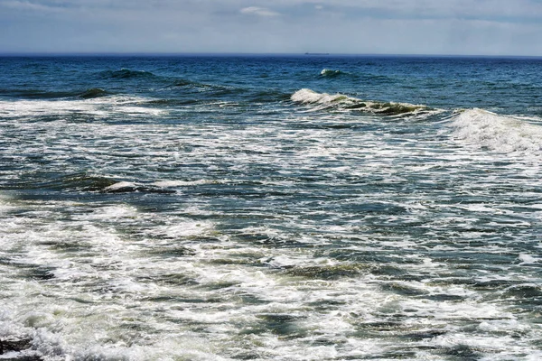 Tempête Sur Mer Caspienne Plein Air Jour — Photo