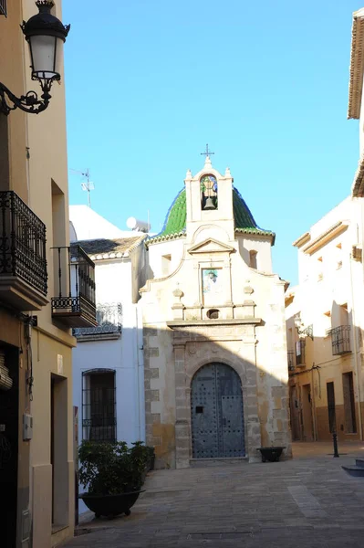 Dorpsweg Teulada Spanje — Stockfoto