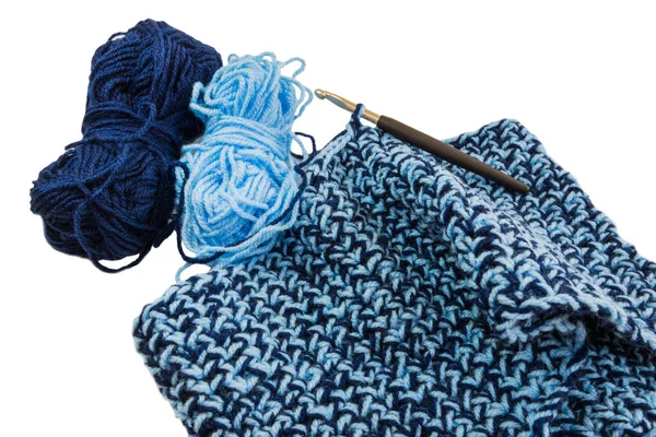 Scarf Crochet Wool Crochet Needle — Stock Photo, Image