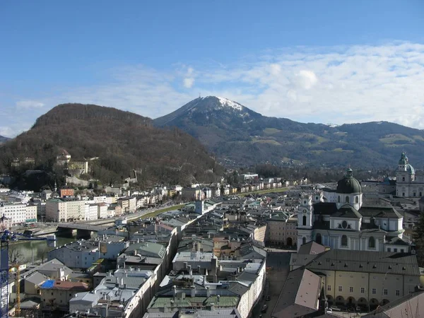 Salzburg View Moenchsberg — Stock Photo, Image
