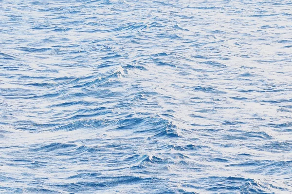 Water Textuur Azuurblauwe Oceaan Oppervlakte Met Golven — Stockfoto